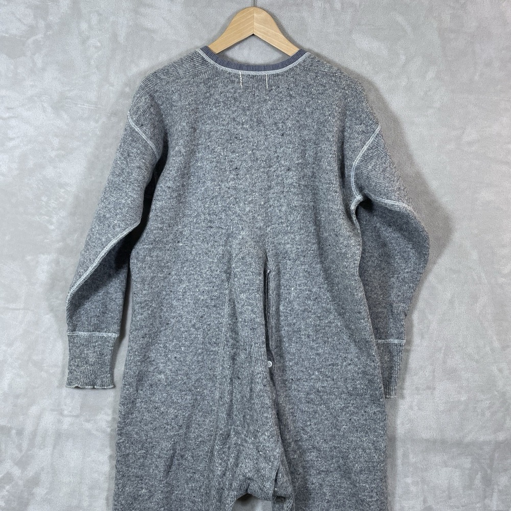 Vintage 70s 80s Stanfields Heavyweight Wool Union Suit Thermal Underwear Size 44 - Picture 11 of 13